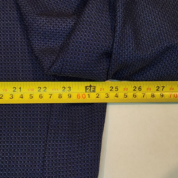 TALLIA Royal Men's Blue Blazer with Patterned Lining Size 48L - Picture 8 of 10